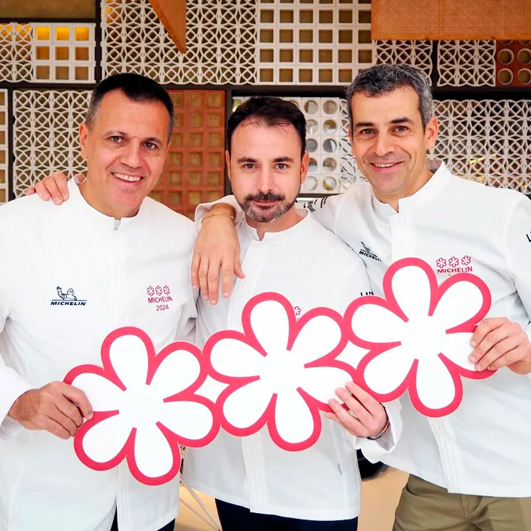 Los chefs Mateu Casañas, Oriol Castro y Eduard Xatruch
