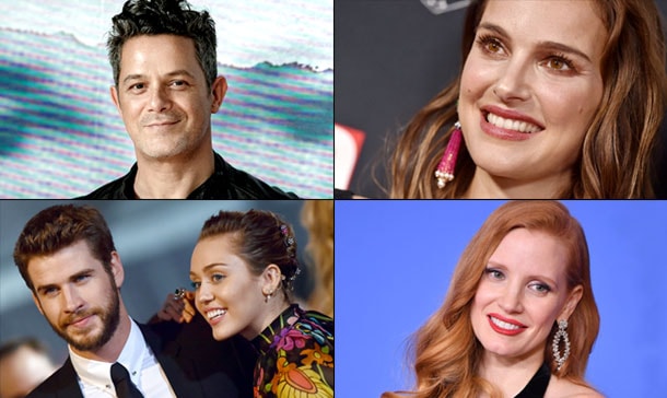 Alejandro Sanz, Natalie Portman, Liam Hemsworth, Jessica Chastain… ¿qué tienen en común?