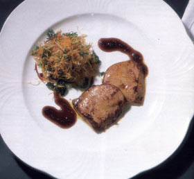 Medallones de "foie" al pedro ximénez