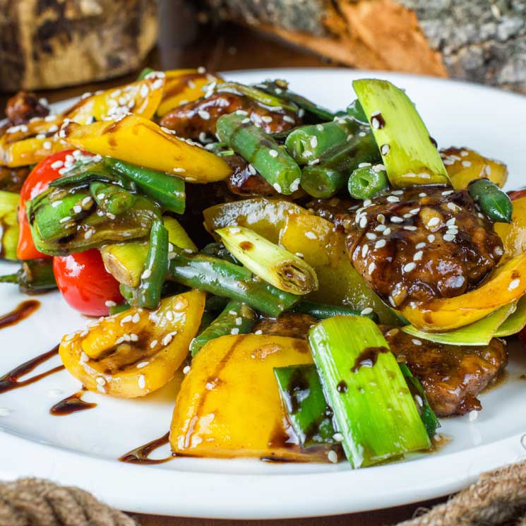 Salteado de verduras con sésamo