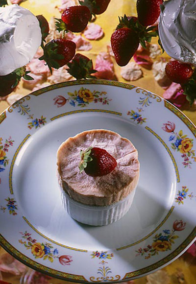 Souflé helado de fresón