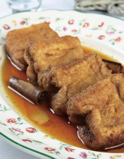 Torrijas en almíbar