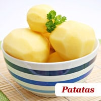 Patatas con bechamel al horno