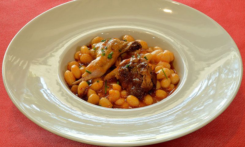 Alubias con perdiz