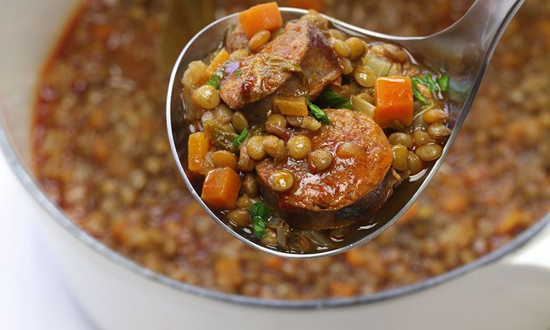 Lentejas con chorizo