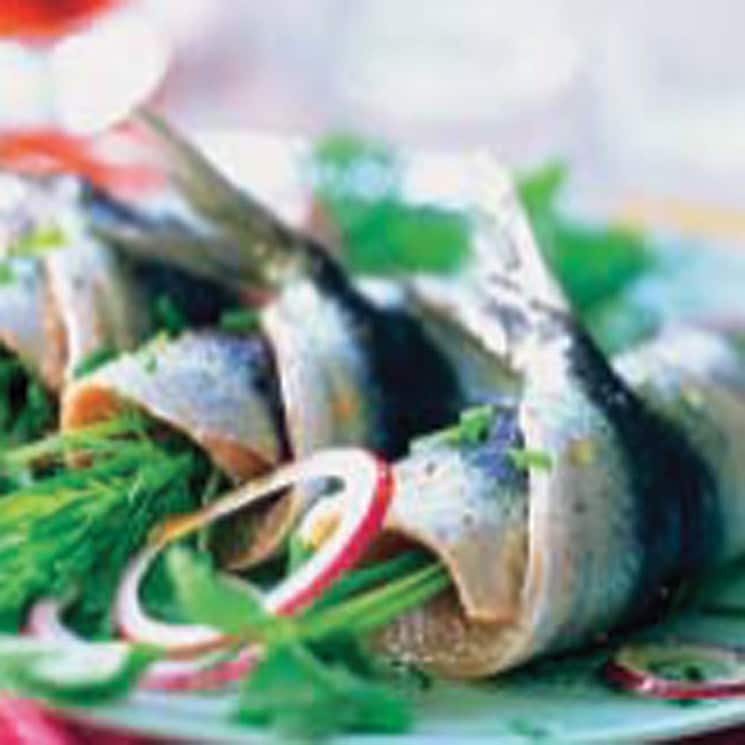 Envueltos de sardinas con eneldo y perejil