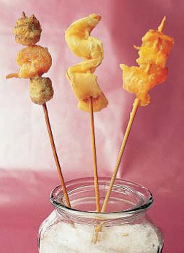 Pinchos de tempura