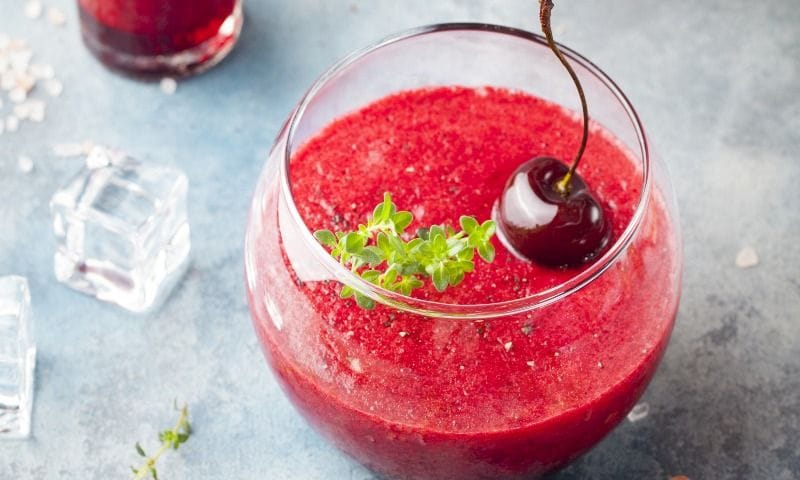 Gazpacho de cerezas