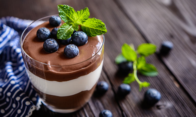 Mousse de chocolate y mascarpone