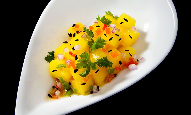 Ceviche vegano de mango