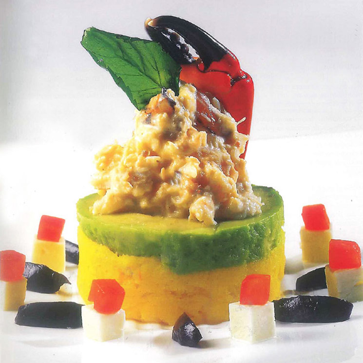 Causa rellena de cangrejo