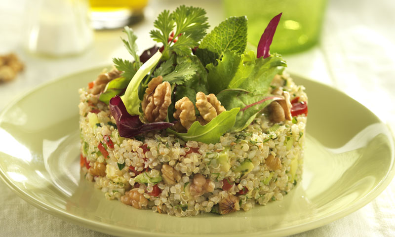 Ensalada de quinoa con nueces