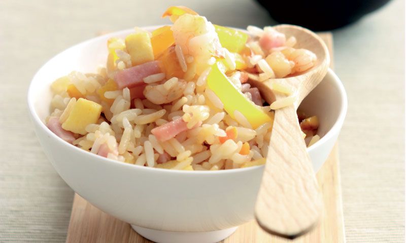 Arroz frito ligero
