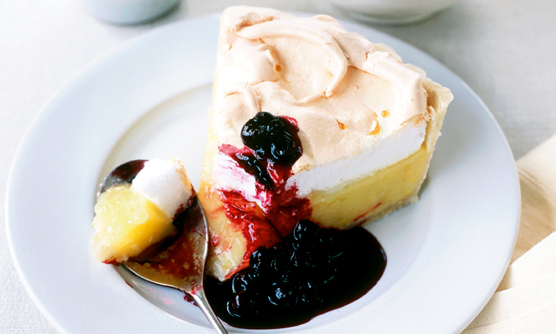 Tarta de limón y merengue