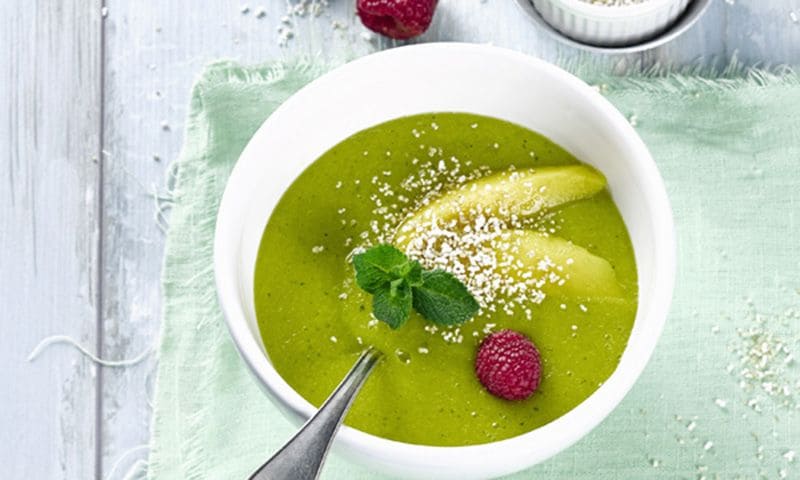'Smoothie bowl' de mango y pepino