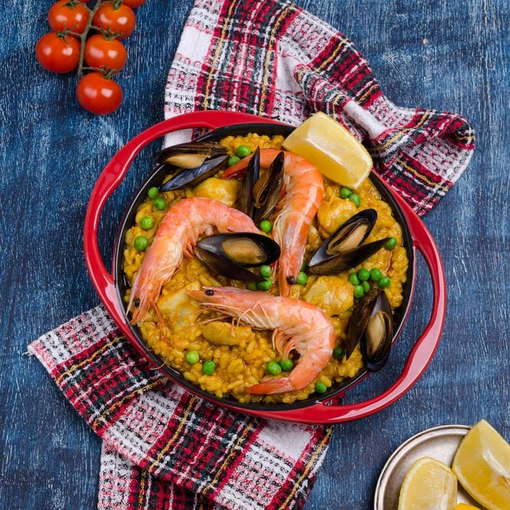Arroz de conejo y marisco