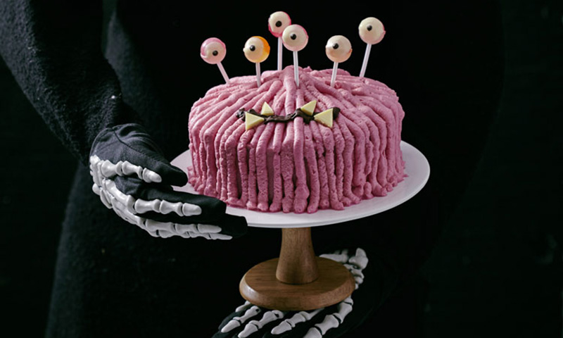 Tarta monstruo rosa