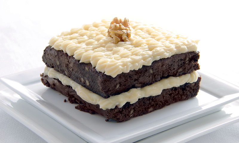 'Brownie' con crema pastelera