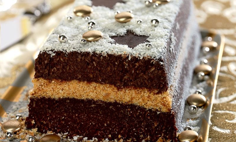 Pastel de chocolate y coco
