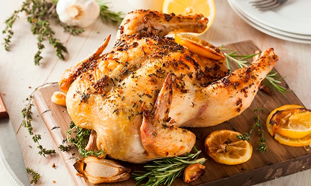Pollo al horno al limón Pollo al horno al limón