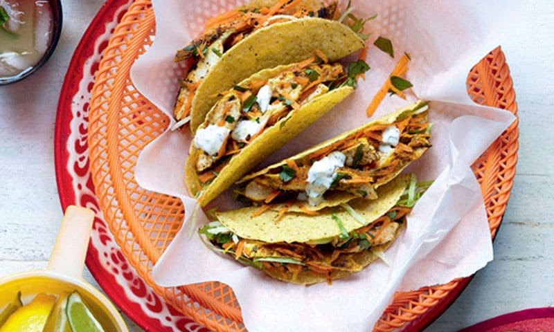 Tacos de pavo a la lima limón