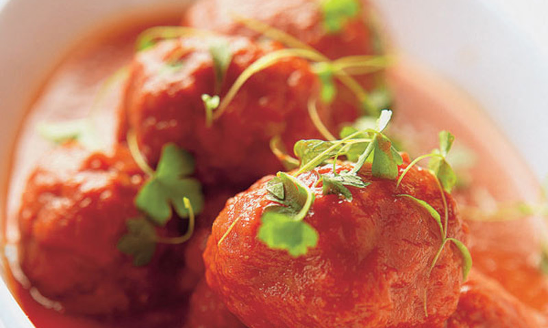 Albóndigas de pavo con tomate