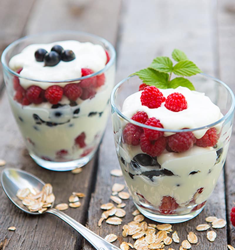 Yogur Con Frambuesas