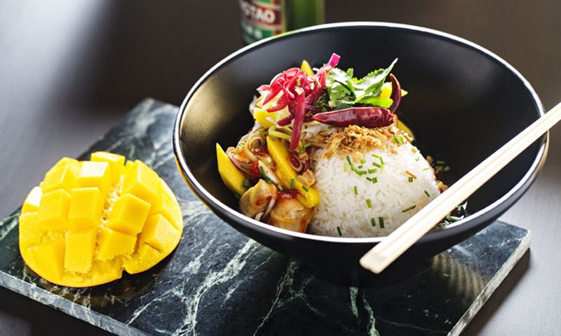 Chili mango pollo