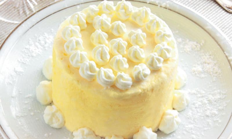 Tarta de helado de chocolate blanco