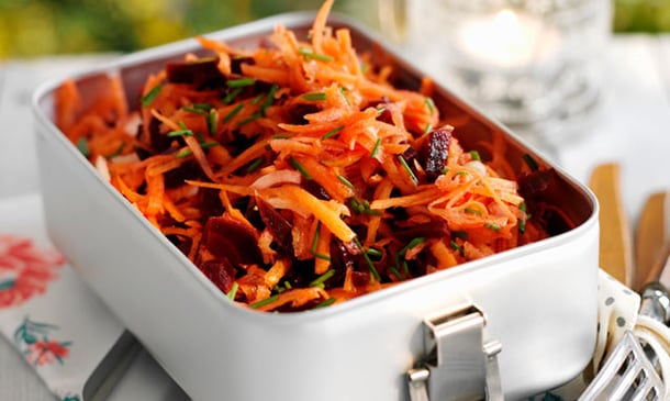 Ensalada de remolacha y zanahoria Ensalada de remolacha y zanahoria