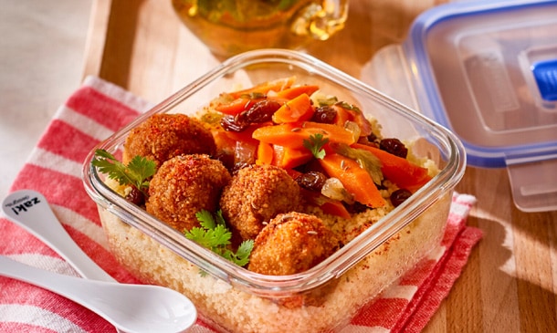 Albóndigas de cordero con zanahoria y cuscús Albóndigas de cordero con zanahoria y cuscús