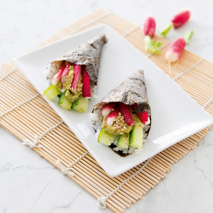 'Temakis' de rabanitos con sésamo - ¡Hola! cocina.