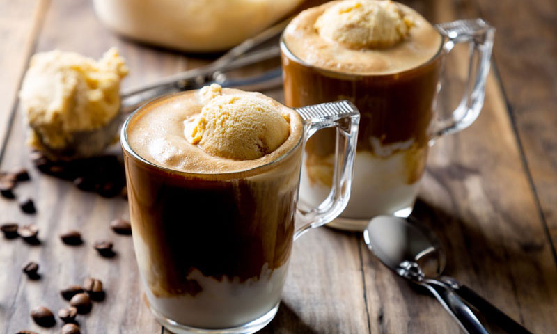 'Iced coffee' con helado de vainilla