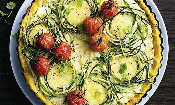 Quiche de calabacín y tomate Quiche de calabacín y tomate