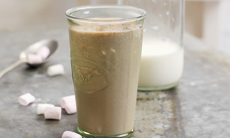 Batido de avena y crema de cacahuetes