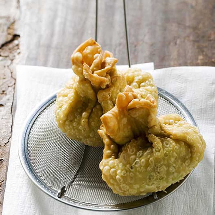 Empanadillas asiáticas de pollo al curry