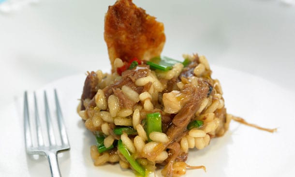 'Risotto' de confit de pato 'Risotto' de confit de pato