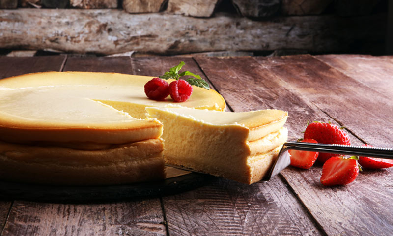 Tarta al horno con queso crema