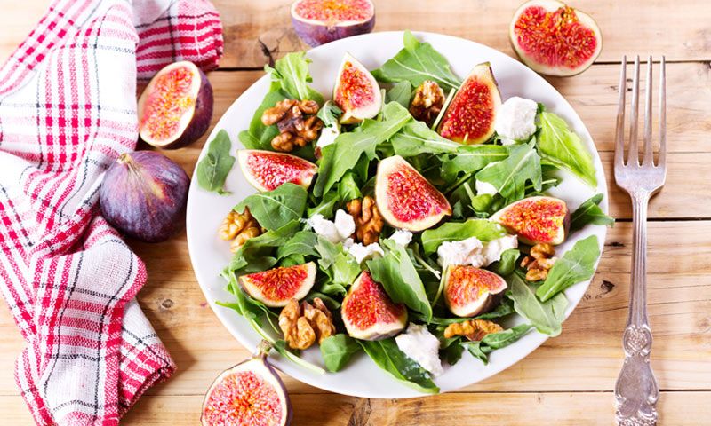 Ensalada de higos con nueces
