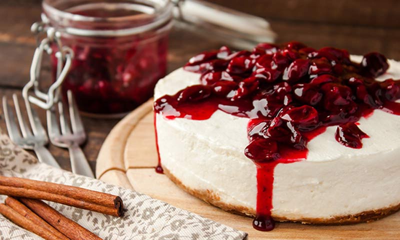 Tarta de crema de queso sin horno