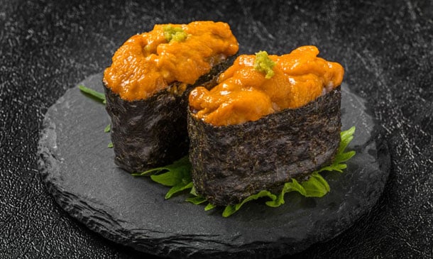 'Maki sushi' de erizo de mar 'Maki sushi' de erizo de mar