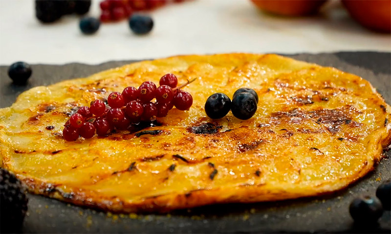 Tarta fina de manzana fácil y rápida