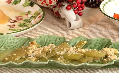 Cardo con almendras, un plato tradicional perfecto para Navidad