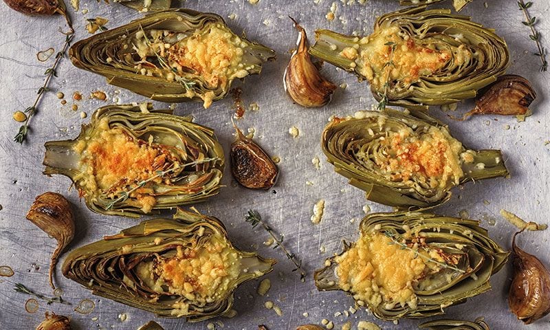 Alcachofas al horno
