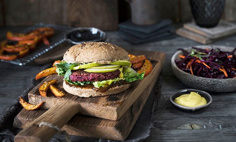 Hamburguesa de remolacha