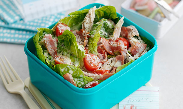 Ensalada César con vinagreta de yogur para el táper Ensalada César con vinagreta de yogur para el táper