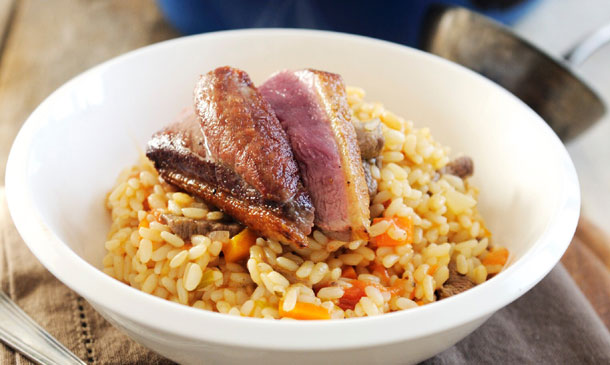 Risotto con pato Risotto con pato