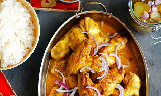 Alitas de pollo al curry Alitas de pollo al curry