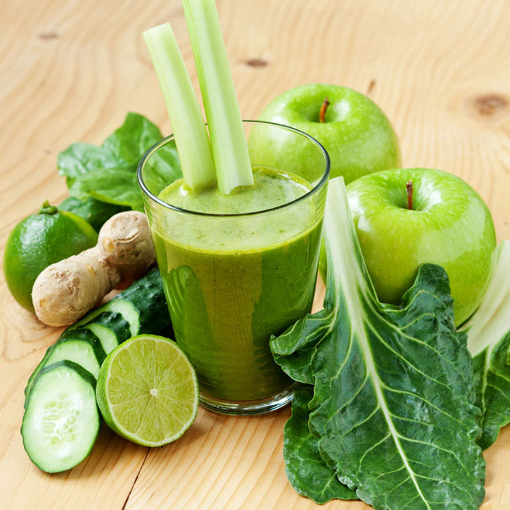 smoothie detox verde receta)