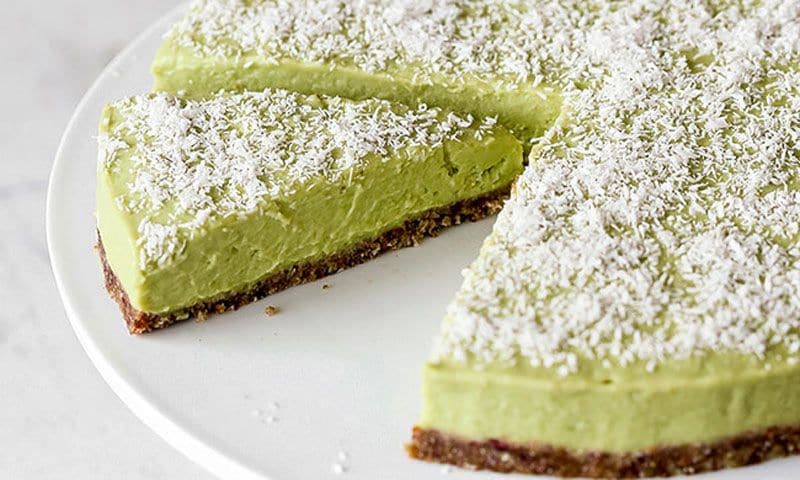 Tarta de aguacate y limón